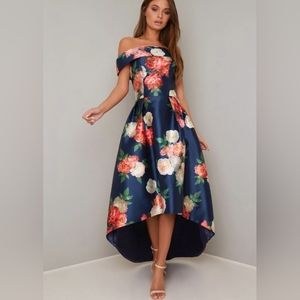 Chi Chi London High Low Bardot Dress (Wedding Guest Dress)